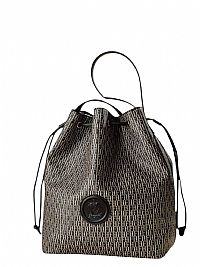 ΓΥΝΑΙΚΕΙΑ ΤΣΑΝΤΑ ΩΜΟΥ ΠΟΥΓΚΙ ΜΑΥΡΗ LOGO PRINT ΜΕ ΝΕΣΕΣΕΡ