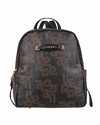 ΓΥΝΑΙΚΕΙΟ ΣΑΚΙΔΙΟ ΠΛΑΤΗΣ ΔΙΧΩΡΟ VERDE LOGO PRINT ΜΑΥΡΟ