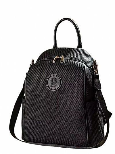 ΓΥΝΑΙΚΕΙΟ ΣΑΚΙΔΙΟ ΠΛΑΤΗΣ ΠΟΛΥΜΟΡΦΙΚΟ ΜΑΥΡΟ FRAGOLA