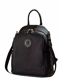 ΓΥΝΑΙΚΕΙΟ ΣΑΚΙΔΙΟ ΠΛΑΤΗΣ ΠΟΛΥΜΟΡΦΙΚΟ ΜΑΥΡΟ FRAGOLA