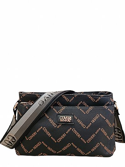 ΓΥΝΑΙΚΕΙΑ ΤΣΑΝΤΑ ΧΙΑΣΤΙ ΜΑΥΡΗ LOGO PRINT COVERI