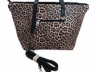 ΓΥΝΑΙΚΕΙΑ ΤΣΑΝΤΑ ΩΜΟΥ  ANIMAL PRINT ΜΑΥΡΗ