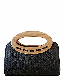 ΓΥΝΑΙΚΕΙΟΣ ΦΑΚΕΛΟΣ ΣΚΛΗΡΗ ΨΑΘΑ ΜΕ ΞΥΛΙΝΗ ΛΑΒΗ ΜΑΥΡΗ