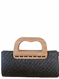 ΓΥΝΑΙΚΕΙΟΣ ΦΑΚΕΛΟΣ ΣΚΛΗΡΗ ΨΑΘΑ ΜΕ ΞΥΛΙΝΗ ΛΑΒΗ ΜΑΥΡΗ