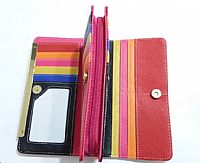 ΓΥΝΑΙΚΕΙΟ ΠΟΡΤΟΦΟΛΙ ΜΑΥΡΟ ΧΡΩΜΑ ΜΕ ΧΡΩΜΑΤΙΣΤΟ ΕΣΩΤΕΡΙΚΟ