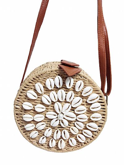 ΨΑΘΙΝΗ ΤΣΑΝΤΑ ΣΤΡΟΓΓΥΛΗ ΜΕ ΚΟΧΥΛΙΑ ΜΠΕΖ ΧΡΩΜΑ