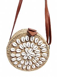 ΨΑΘΙΝΗ ΤΣΑΝΤΑ ΣΤΡΟΓΓΥΛΗ ΜΕ ΚΟΧΥΛΙΑ ΜΠΕΖ ΧΡΩΜΑ