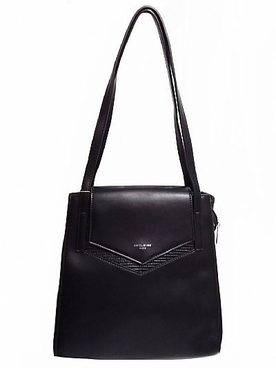 ΓΥΝΑΙΚΕΙΑ ΤΣΑΝΤΑ ΩΜΟΥ DAVID JONES ΜΑΥΡΟ ΧΡΩΜΑ