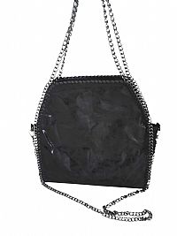 ΓΥΝΑΙΚΕΙΑ ΤΣΑΝΤΑ ΩΜΟΥ ΧΕΙΡΟΣ ΜΑΥΡΗ ΜΕ ΑΛΥΣΙΔΕΣ ΑΣΗΜΙ