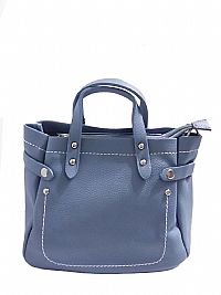 ΓΥΝΑΙΚΕΙΑ ΤΣΑΝΤΑ ΧΕΙΡΟΣ ΓΑΛΑΖΙΑ ΜΕ ΛΕΥΚΗ ΔΙΑΚΟΣΜΗΤΙΚΗ ΡΑΦΗ