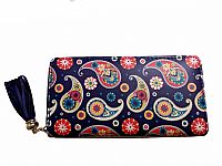 ΓΥΝΑΙΚΕΙΟ ΠΟΡΤΟΦΟΛΙ ΜΠΛΕ ΧΡΩΜΑ ΜΕ ΣΧΕΔΙΑ