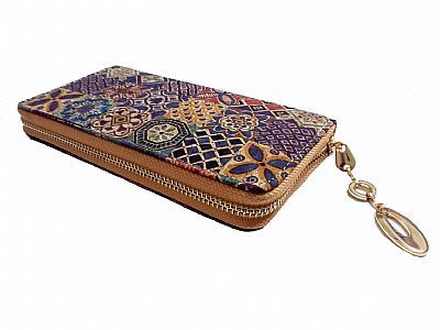 ΓΥΝΑΙΚΕΙΟ ΠΟΡΤΟΦΟΛΙ ΟΨΗ ΦΕΛΟΥ ΜΠΕΖ ΧΡΩΜΑ ΜΕ ΣΧΕΔΙΑ