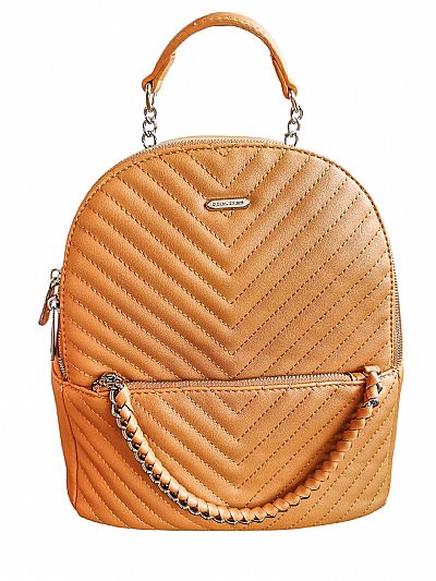 ΓΥΝΑΙΚΕΙΟ ΣΑΚΙΔIO DAVID JONES ΚΙΤΡΙΝΟ ΜΟΥΣΤΑΡΔΙ ΜΕ ΑΛΥΣΙΔΑ