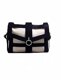 ΓΥΝΑΙΚΕΙΑ ΤΣΑΝΤΑ ΧΙΑΣΤΙ ΔΙΧΡΩΜΗ ΑΣΠΡΟΜΑΥΡΗ