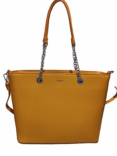 ΓΥΝΑΙΚΕΙΑ ΤΣΑΝΤΑ ΩΜΟΥ ΚΙΤΡΙΝΟ ΧΡΏΜΑ ΜΕ ΑΣΗΜΙ ΑΛΥΣΙΔΕΣ