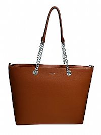 ΓΥΝΑΙΚΕΙΑ ΤΣΑΝΤΑ ΩΜΟΥ ΚΑΦΕ ΧΡΏΜΑ ΜΕ ΑΣΗΜΙ ΑΛΥΣΙΔΕΣ