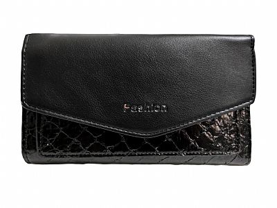 ΓΥΝΑΙΚΕΙΟ ΠΟΡΤΟΦΟΛΙ ΜΑΥΡΟ ΧΡΩΜΑ ,ΔΥΟ ΔΙΑΦΟΡΕΤΙΚΕΣ ΥΦΕΣ