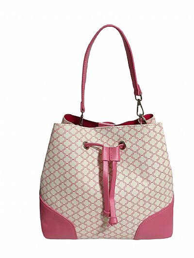 ΓΥΝΑΙΚΕΙΑ ΤΣΑΝΤΑ ΩΜΟΥ ΔΙΧΡΩΜΗ ΛΕΥΚΟ ΡΟΖ