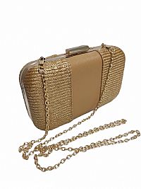 ΓΥΝΑΙΚΕΙΟΣ ΒΡΑΔΙΝΟΣ ΦΑΚΕΛΟΣ VERDE ΨΑΘΑ ΜΕ ΔΕΡΜΑ ΚΑΦΕ ΧΡΥΣΟ