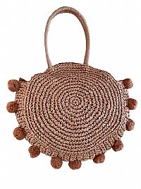 ΓΥΝΑΙΚΕΙΑ ΨΑΘΙΝΗ ΤΣΑΝΤΑ ΩΜΟΥ ΚΑΦΕ ΜΕ ΔΙΑΚΟΣΜΗΤΙΚΑ ΦΟΥΝΤΑΚΙΑ