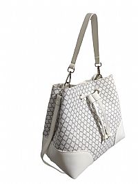 ΓΥΝΑΙΚΕΙΑ ΤΣΑΝΤΑ ΩΜΟΥ ΔΙΧΡΩΜΗ ΛΕΥΚΟ ΓΚΡΙ