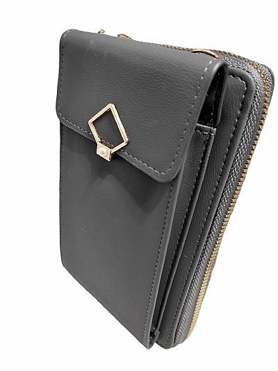 ΓΥΝΑΙΚΕΙΟ ΠΟΡΤΟΦΟΛΙ-ΤΣΑΝΤΑΚΙ  ΜΕ ΘΗΚΗ ΓΙΑ ΚΙΝΗΤΟ ΓΚΡΙ