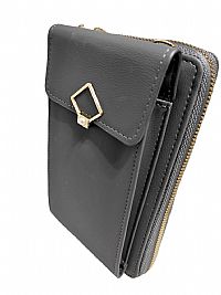 ΓΥΝΑΙΚΕΙΟ ΠΟΡΤΟΦΟΛΙ-ΤΣΑΝΤΑΚΙ  ΜΕ ΘΗΚΗ ΓΙΑ ΚΙΝΗΤΟ ΓΚΡΙ