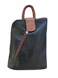 ΓΥΝΑΙΚΕΙΟ ΣΑΚΙΔΙΟ ΔΙΧΡΩΜΟ ΜΑΥΡΟ ΜΕ ΚΑΦΕ ΣΚΟΥΡΟ