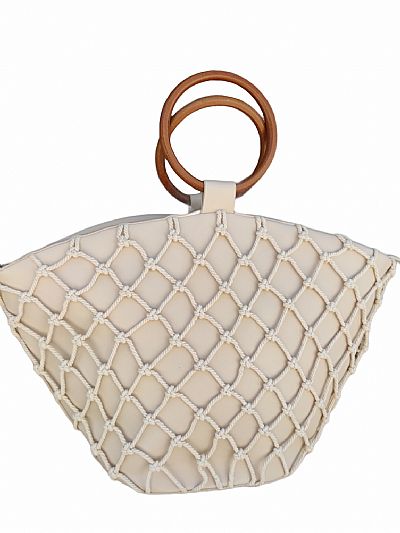 ΓΥΝΑΙΚΕΙΑ ΤΣΑΝΤΑ ΩΜΟΥ ΜΠΕΖ ΧΡΩΜΑ ΜΕ ΜΠΑΜΠΟΥ ΛΑΒΕΣ ΚΑΙ ΔΙΑΚΟΣΜΗΤΙΚΑ ΣΧΟΙΝΙΑ