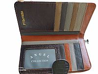 ΓΥΝΑΙΚΕΙΟ ΠΟΡΤΟΦΟΛΙ ΔΕΡΜΑΤΙΝΟ  ΜΑΥΡΟ ΧΡΩΜΑ ΜΕ ΧΡΩΜΑΤΙΣΤΟ ΕΣΩΤΕΡΙΚΟ