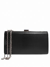 ΒΡΑΔΙΝΟΣ CLUTS ΦΑΚΕΛΟΣ ΜΕ ΑΣΗΜΙ ΑΛΥΣΙΔΑ ΜΑΥΡΟ ΧΡΩΜΑ