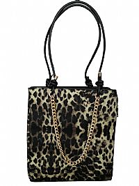 ΓΥΝΑΙΚΕΙΑ ΤΣΑΝΤΑ ΩΜΟΥ ANIMAL PRINT ΜΕ ΑΛΥΣΙΔΑ