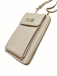 ΓΥΝΑΙΚΕΙΟ ΠΟΡΤΟΦΟΛΙ-ΤΣΑΝΤΑΚΙ  ΜΕ ΘΗΚΗ ΓΙΑ ΚΙΝΗΤΟ ΜΠΕΖ ΜΕ ΣΤΡΑΣ