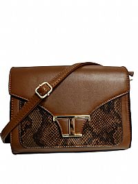 ΓΥΝΑΙΚΕΙΑ ΤΣΑΝΤΑ ΧΙΑΣΤΙ ΚΑΦΕ ΜΕ SNAKE LEATHER MOTIBO