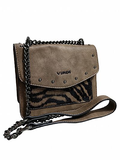 ΓΥΝΑΙΚΕΙΟ ΤΣΑΝΤΑΚΙ ΧΙΑΣΤΙ VERDE TAUPE  ΜΕ ANIMAL PRINT ΜΟΤΙΒΟ