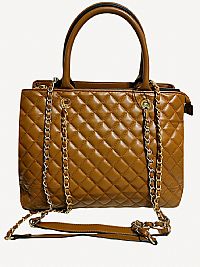 ΓΥΝΑΙΚΕΙΑ ΤΣΑΝΤΑ ΚΑΦΕ ΚΑΠΙΤΟΝΕ ΜΕ ΧΡΥΣΗ & ΑΣΗΜΙ ΑΛΥΣΙΔΕΣ