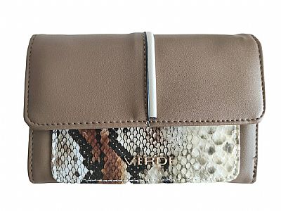 ΓΥΝΑΙΚΕΙΟ ΠΟΡΤΟΦΟΛΙ VERDE ΚΑΦΕ ΜΕ ANIMAL PRINT ΜΟΤΙΒΟ